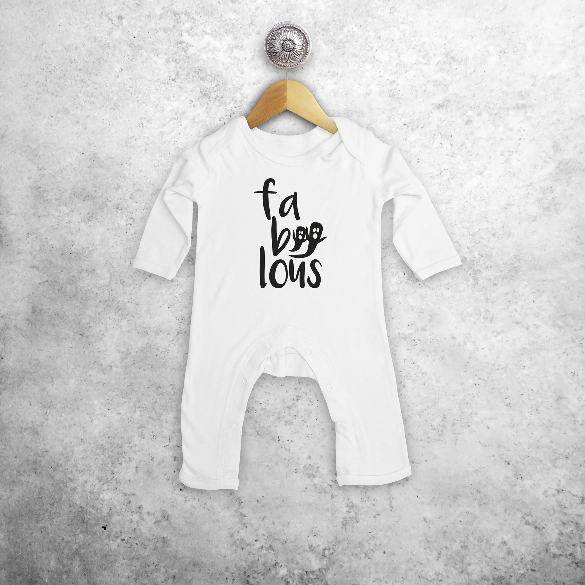 'Fa-boo-lous' baby longsleeve romper