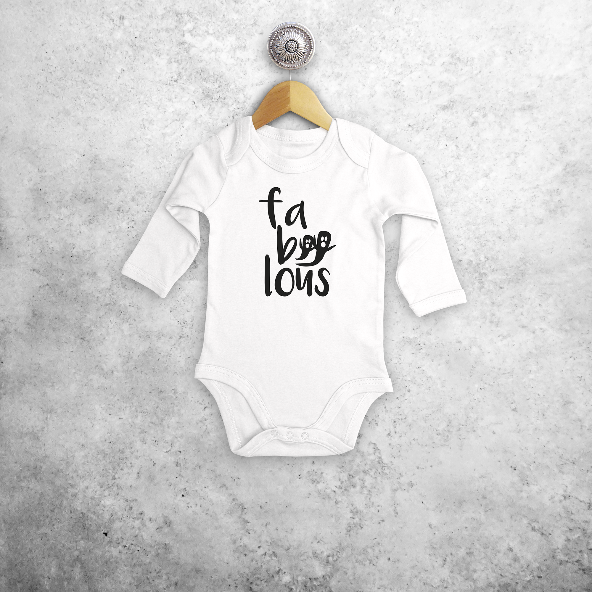 'Fa-boo-lous' baby longsleeve bodysuit