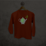 Genie in bottle glow in the dark kids longsleeve shirt