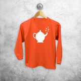 Genie in bottle glow in the dark kids longsleeve shirt