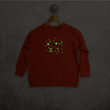 Star sign glow in the dark kids sweater