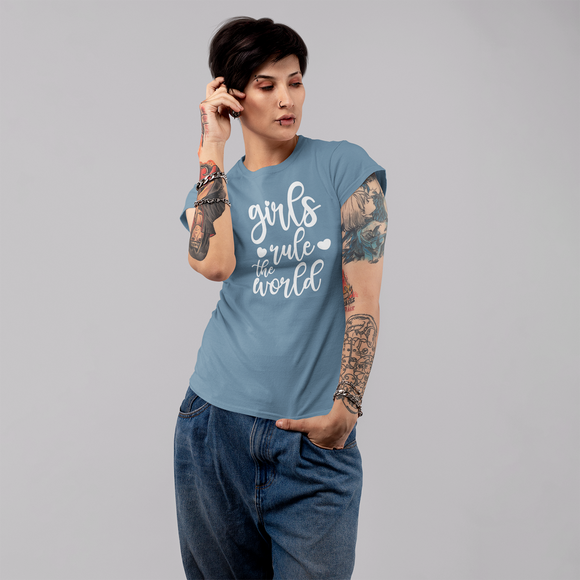 'Girls rule the world' adult shirt