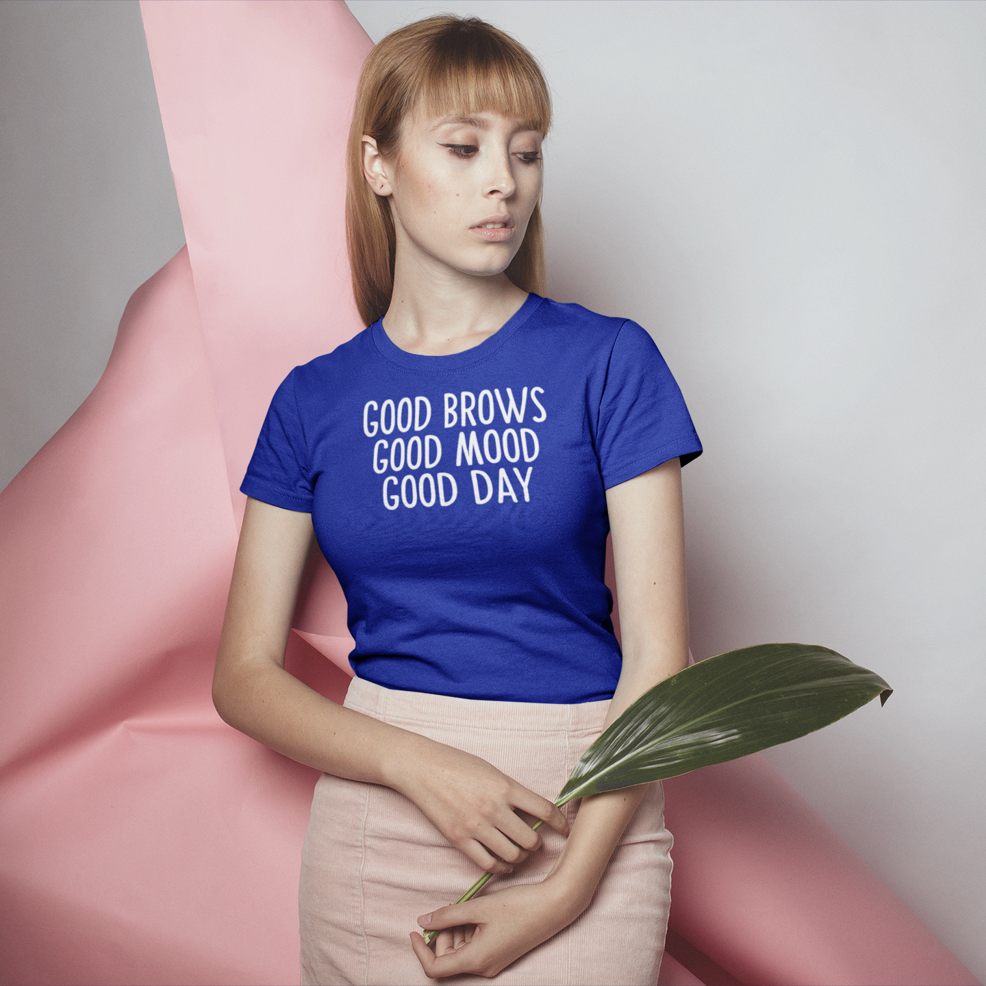 'Good brows, Good mood, Good day' adult shirt