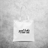 'Good looks - Bad habits' tote bag