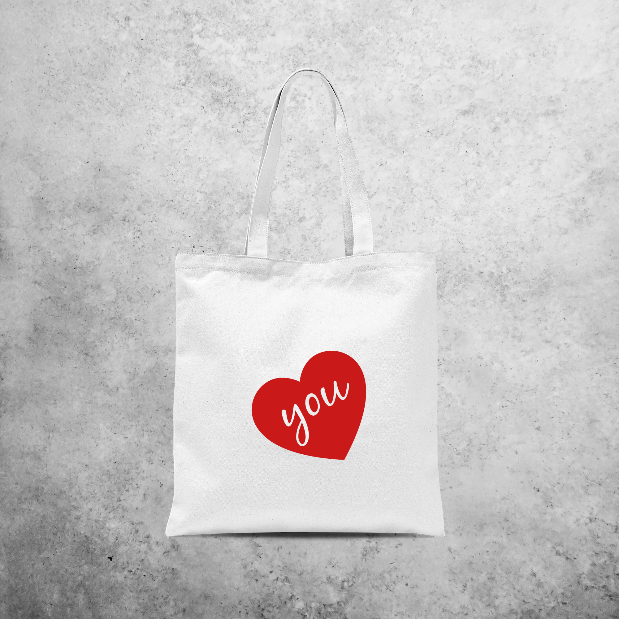 Big heart tote bag