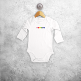 Hearts rainbow baby longsleeve bodysuit