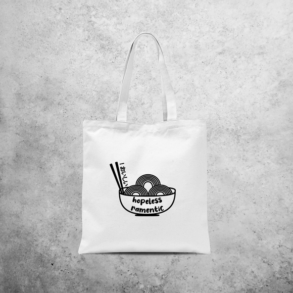 'Hopeless ramentic' tote bag