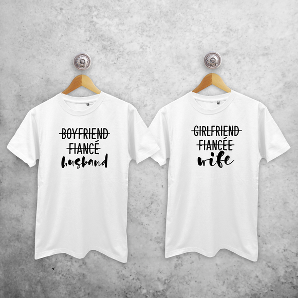 'Husband' & 'Wife' couples shirts