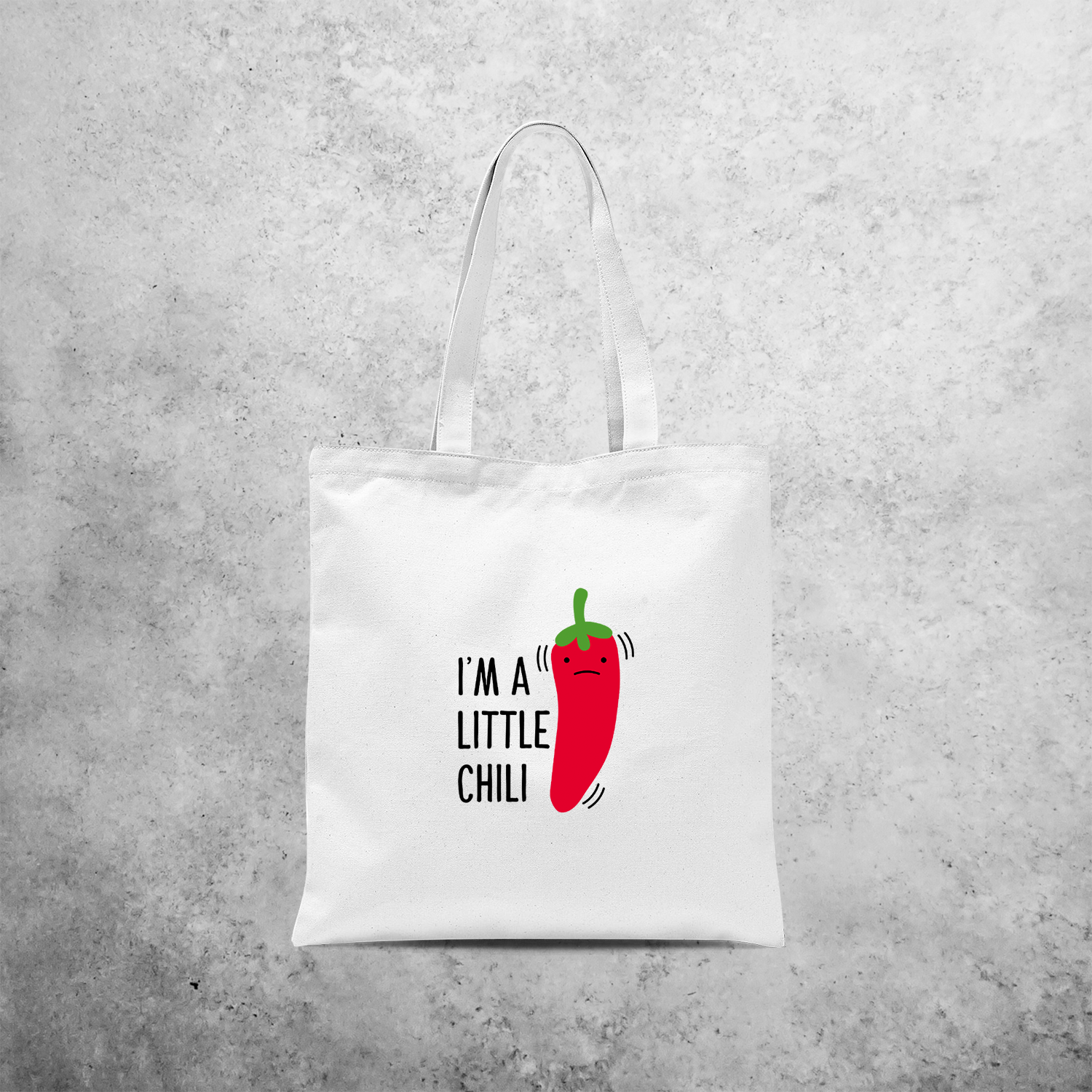 'I'm a little chili' tote bag