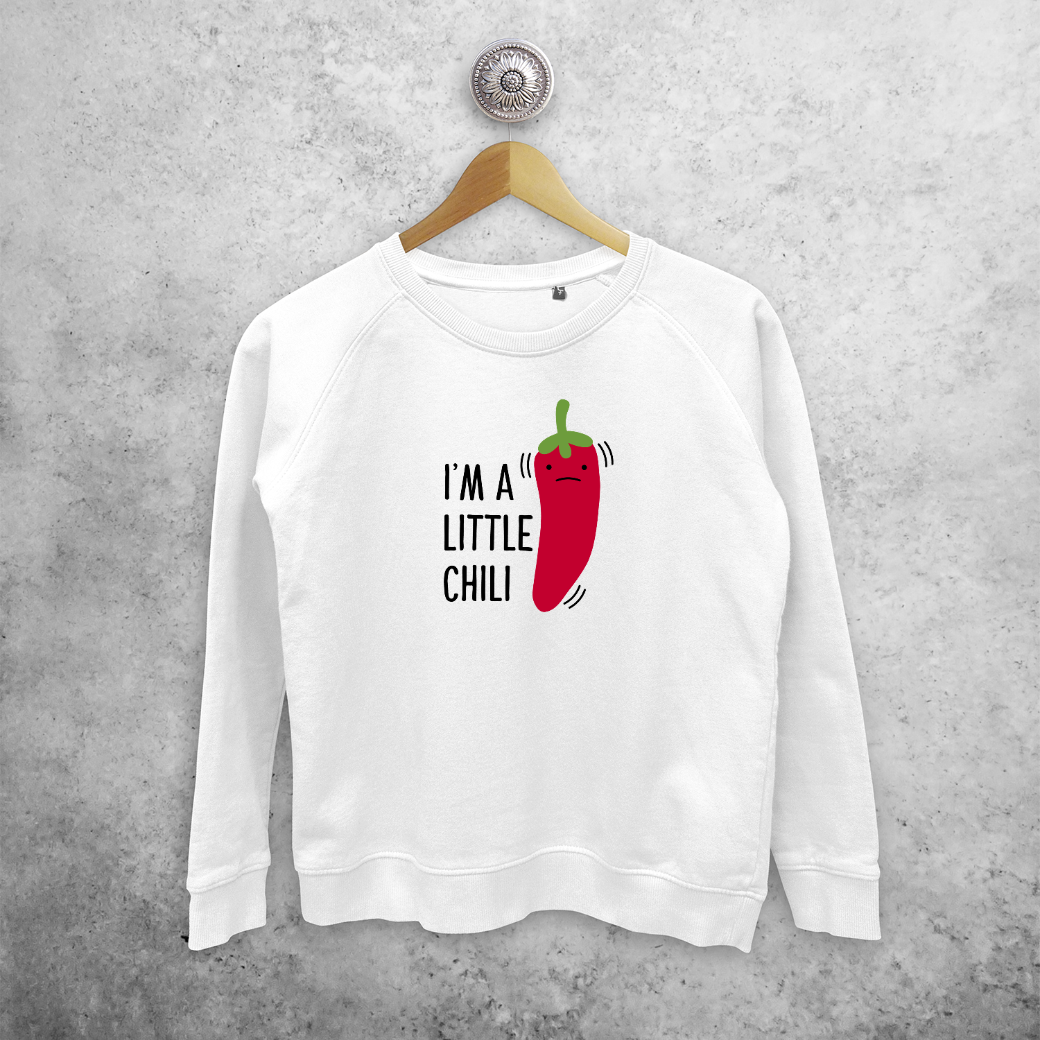 'I'm a little chili' sweater