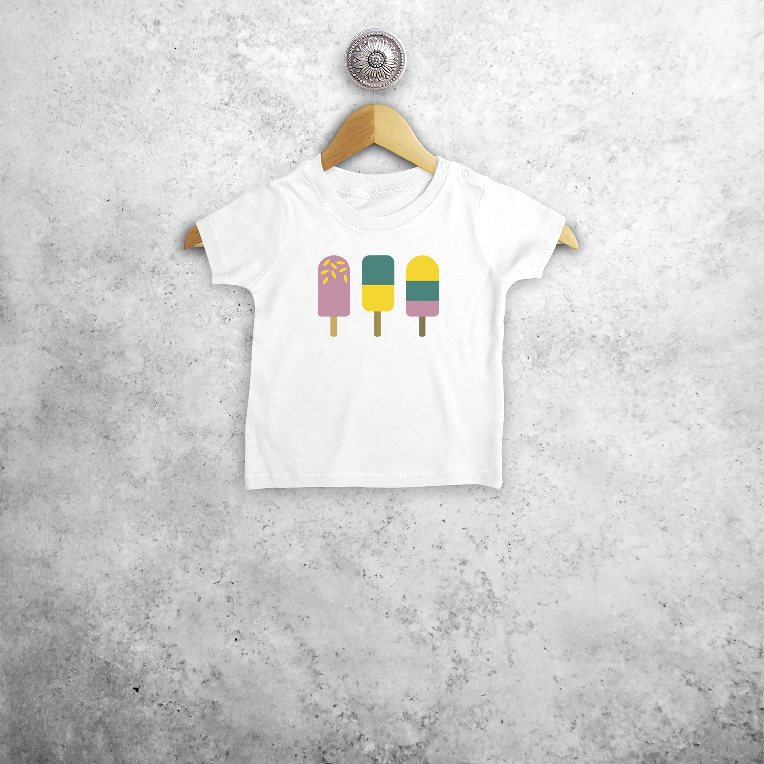 Ice cream baby shortsleeve shirt