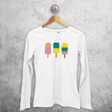 Ice cream adult longsleeve shirt