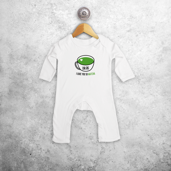 'I love you so matcha' baby romper