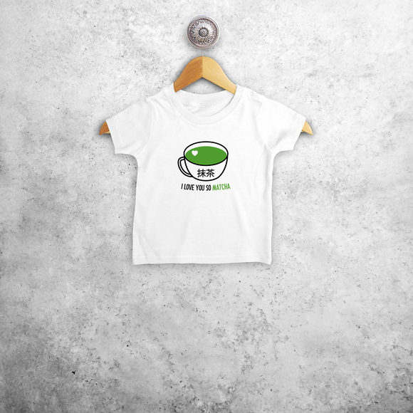 'I love you so matcha' baby shortsleeve shirt