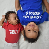 'Brother squad' baby shortsleeve bodysuit