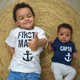 'First mate' kids shortsleeve shirt