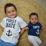 'Captain' baby shortsleeve bodysuit