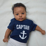 'Captain' baby shortsleeve bodysuit