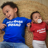 'Brother squad' baby shortsleeve bodysuit