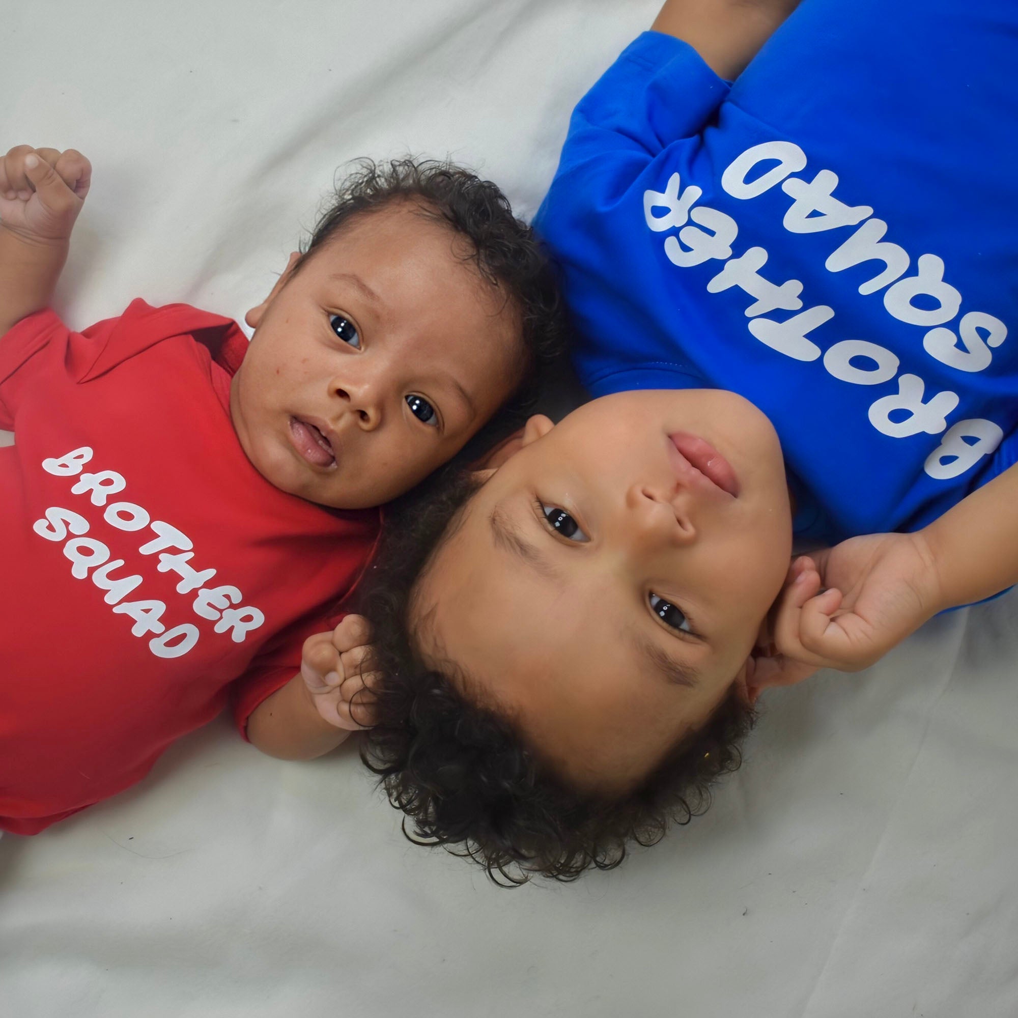 'Brother squad' baby shortsleeve bodysuit