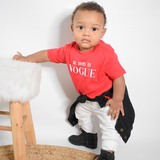 'As seen in Vogue' baby shortsleeve shirt