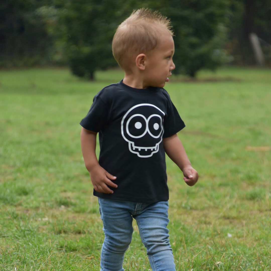 Skull baby shortsleeve shirt