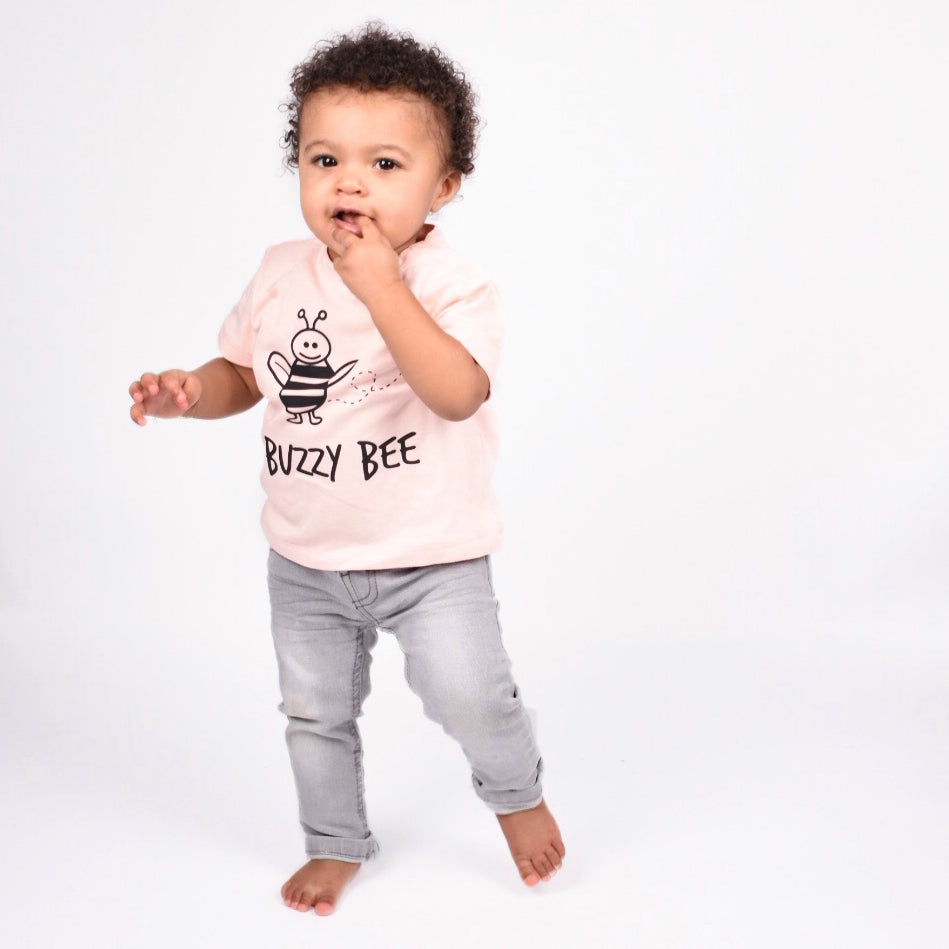 'Buzzy bee' baby shortsleeve shirt