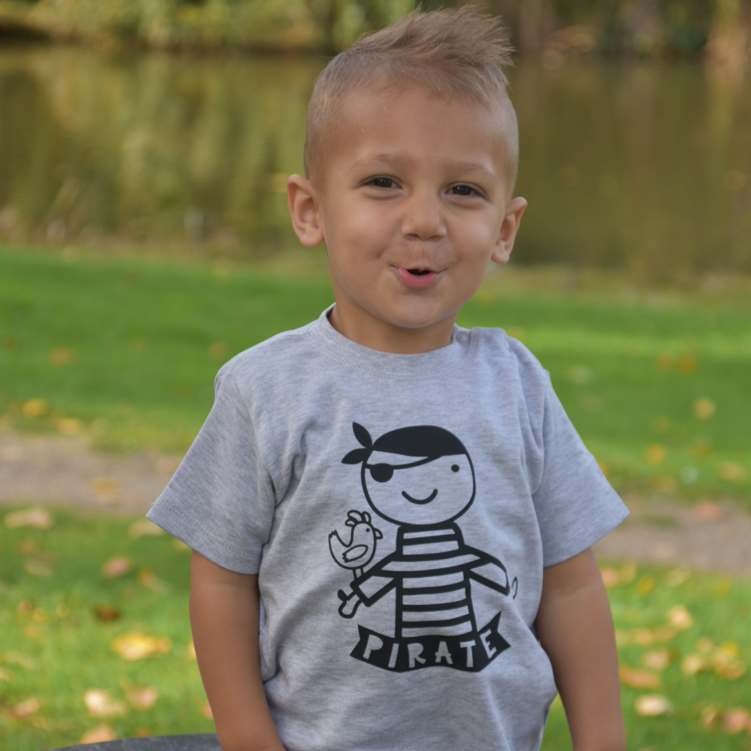 Pirate baby shortsleeve shirt