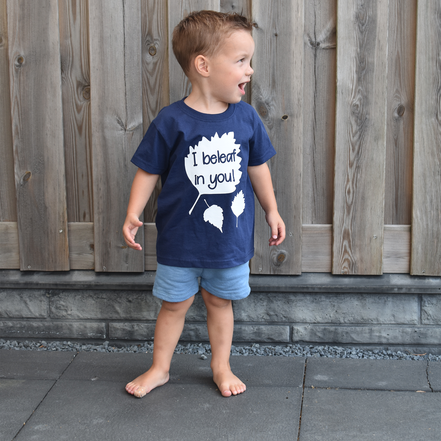 'I beleaf in you!' kids shortsleeve shirt