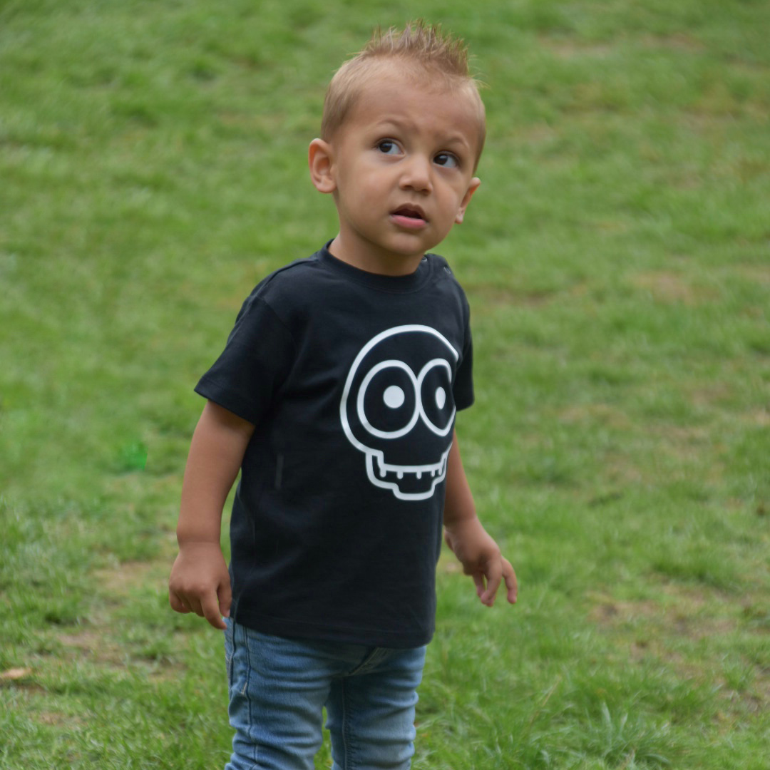 Skull baby shortsleeve shirt