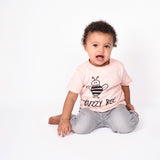 'Buzzy bee' baby shortsleeve shirt