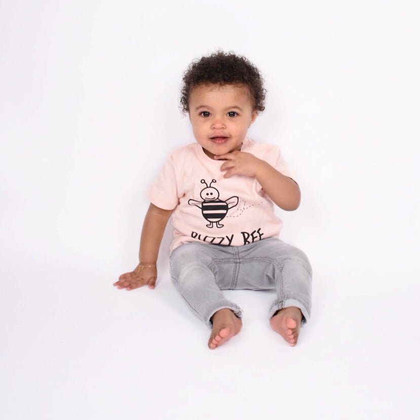 'Buzzy bee' baby shortsleeve shirt