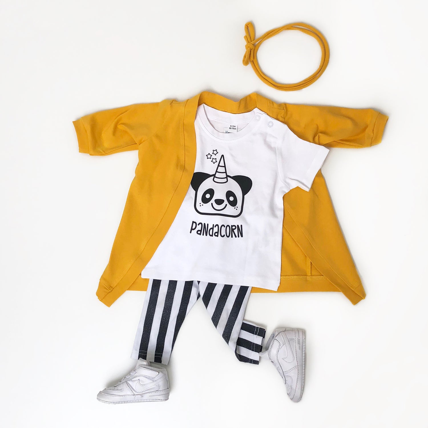 Pandacorn baby shortsleeve shirt