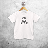 'Is mijn step ok?' kids shortsleeve shirt