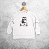 'Is mijn step ok?' kids sweater