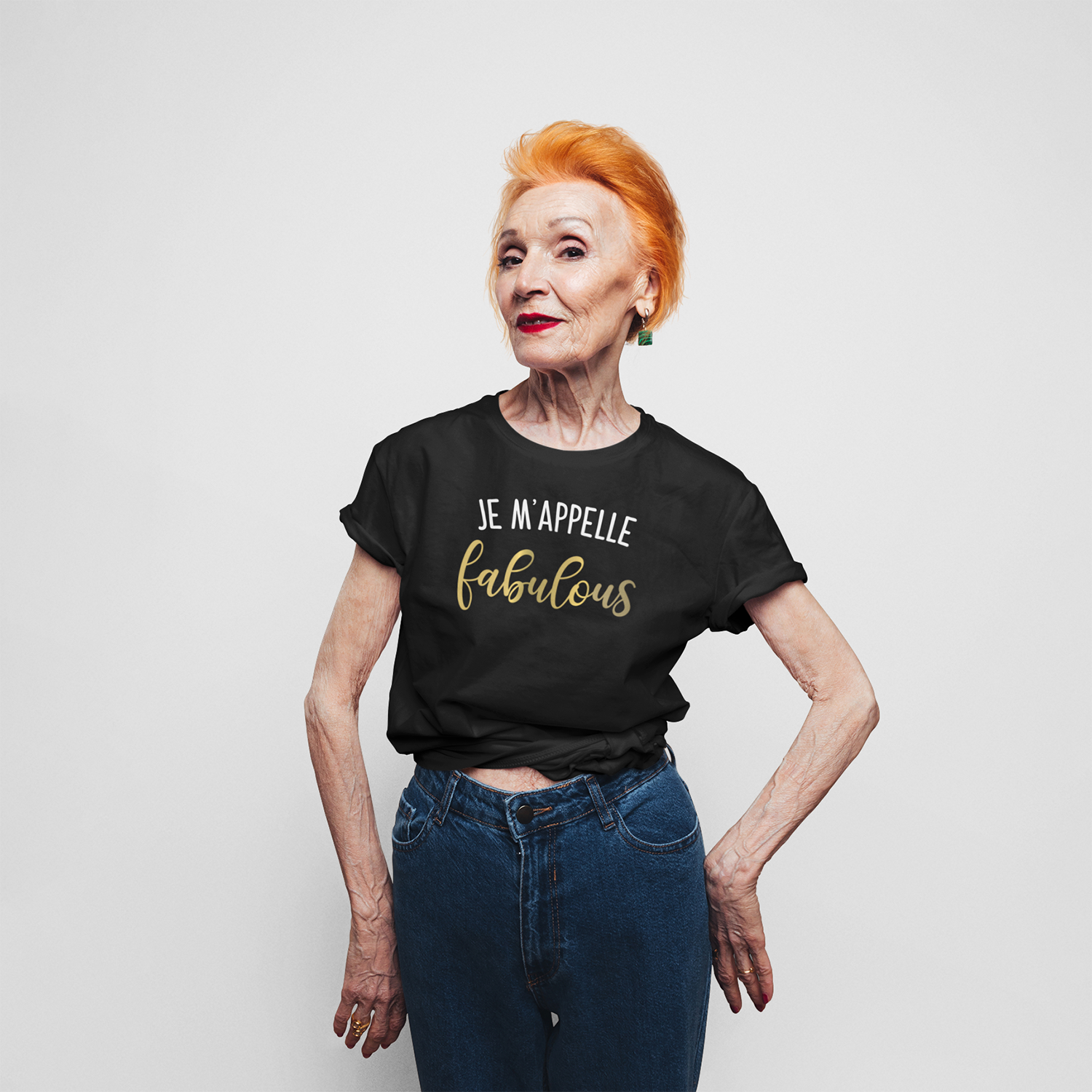 'Je m'appelle fabulous' adult shirt