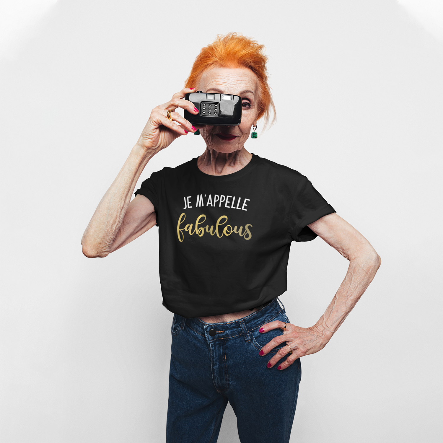 'Je m'appelle fabulous' adult shirt