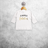 'Je m'appelle fabulous' baby longsleeve shirt