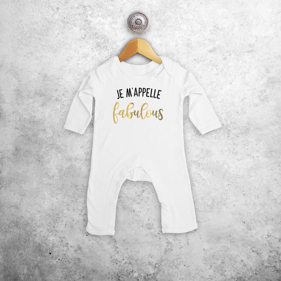 'Je m'appelle fabulous' baby romper