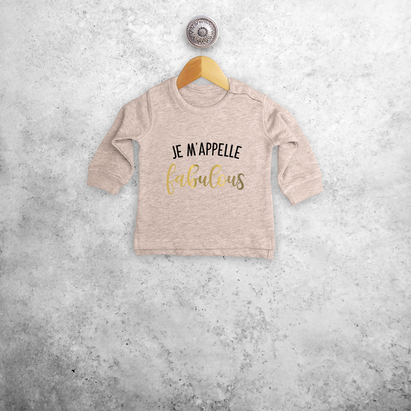 'Je m'appelle fabulous' baby sweater