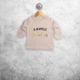 'Je m'appelle fabulous' baby sweater