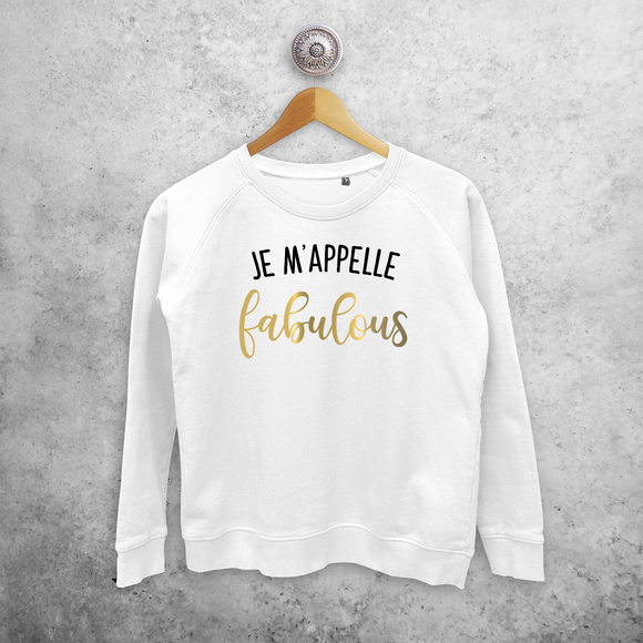 'Je m'appelle fabulous' sweater