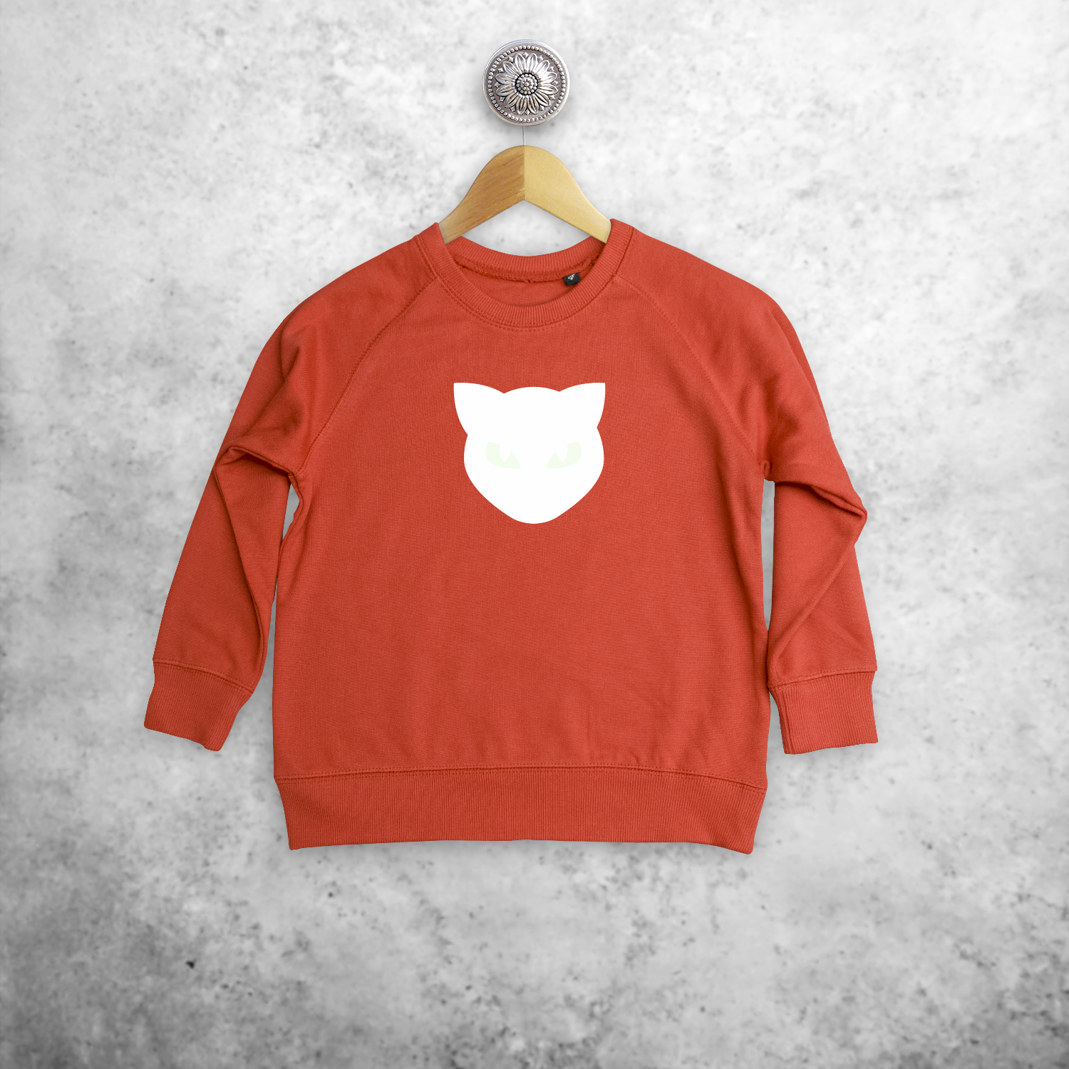 Cat glow in the dark kids sweater