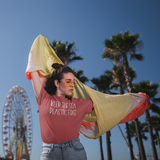 'Keep the sea plastic free' adult shirt