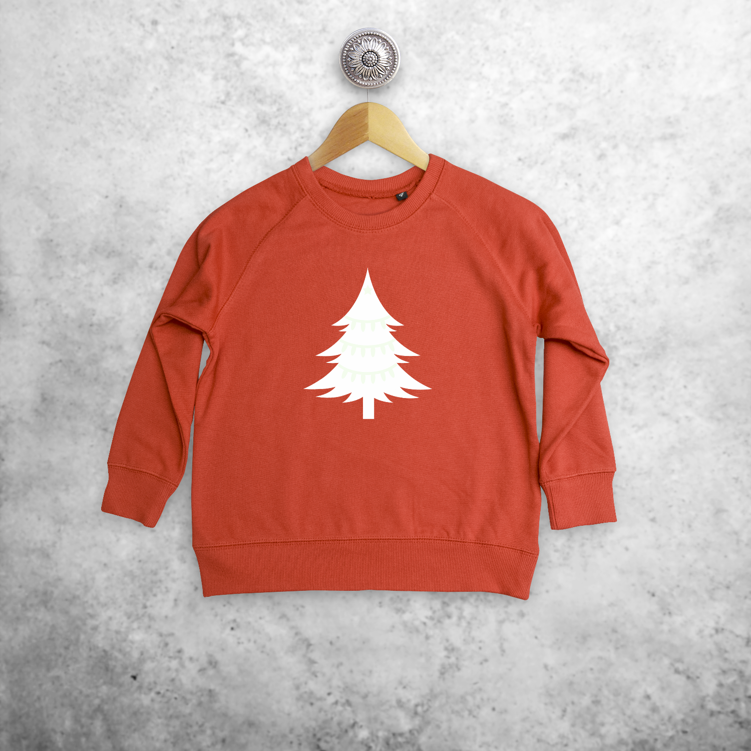 Christmas tree glow in the dark kids sweater