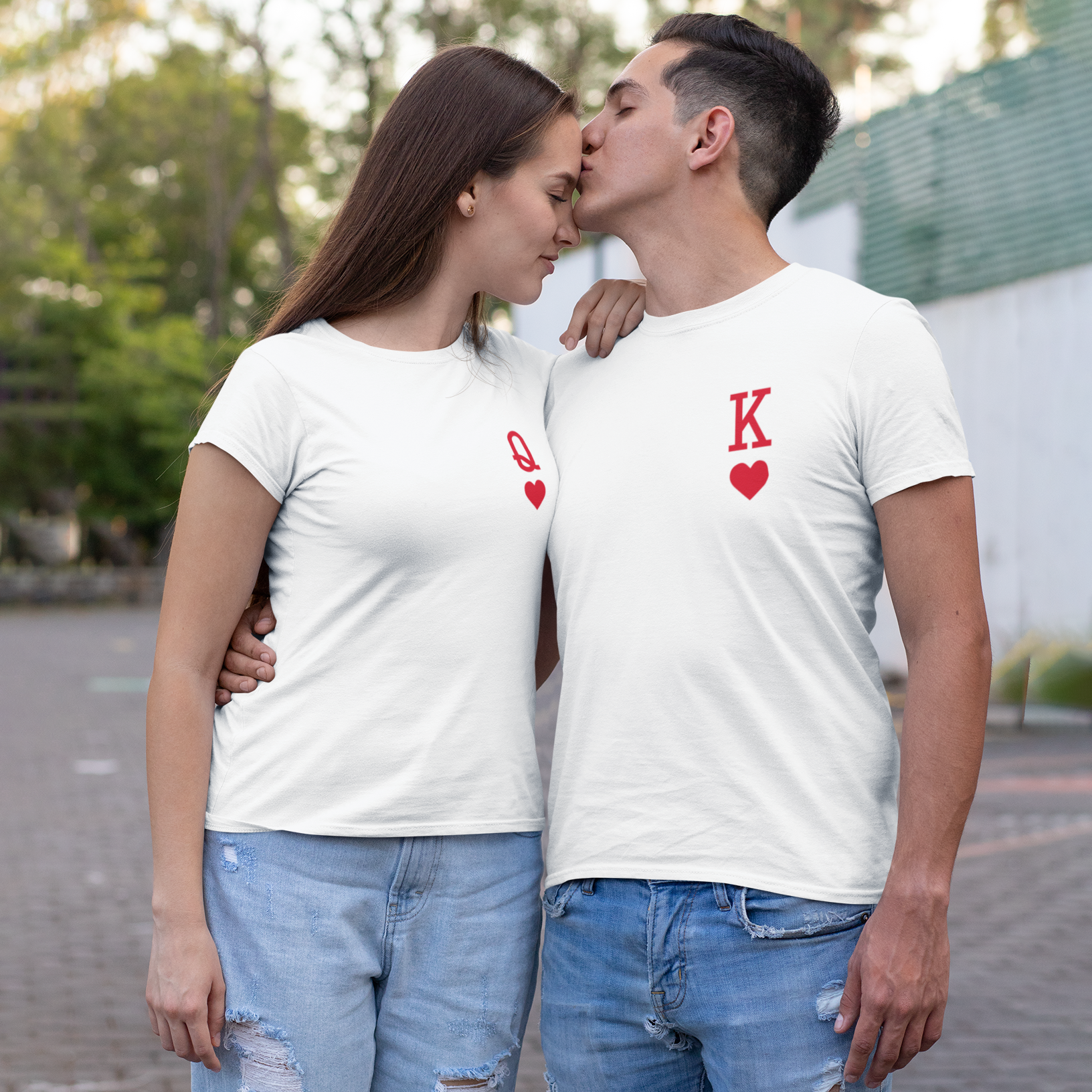 'Queen of hearts' adult shirt