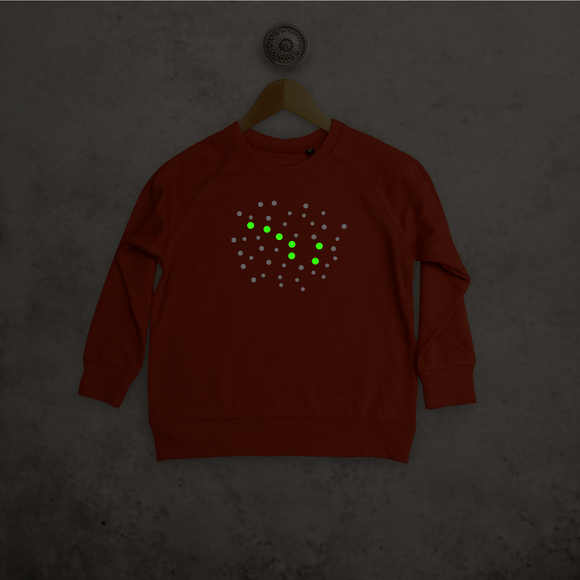 Little bear glow in the dark kids sweater