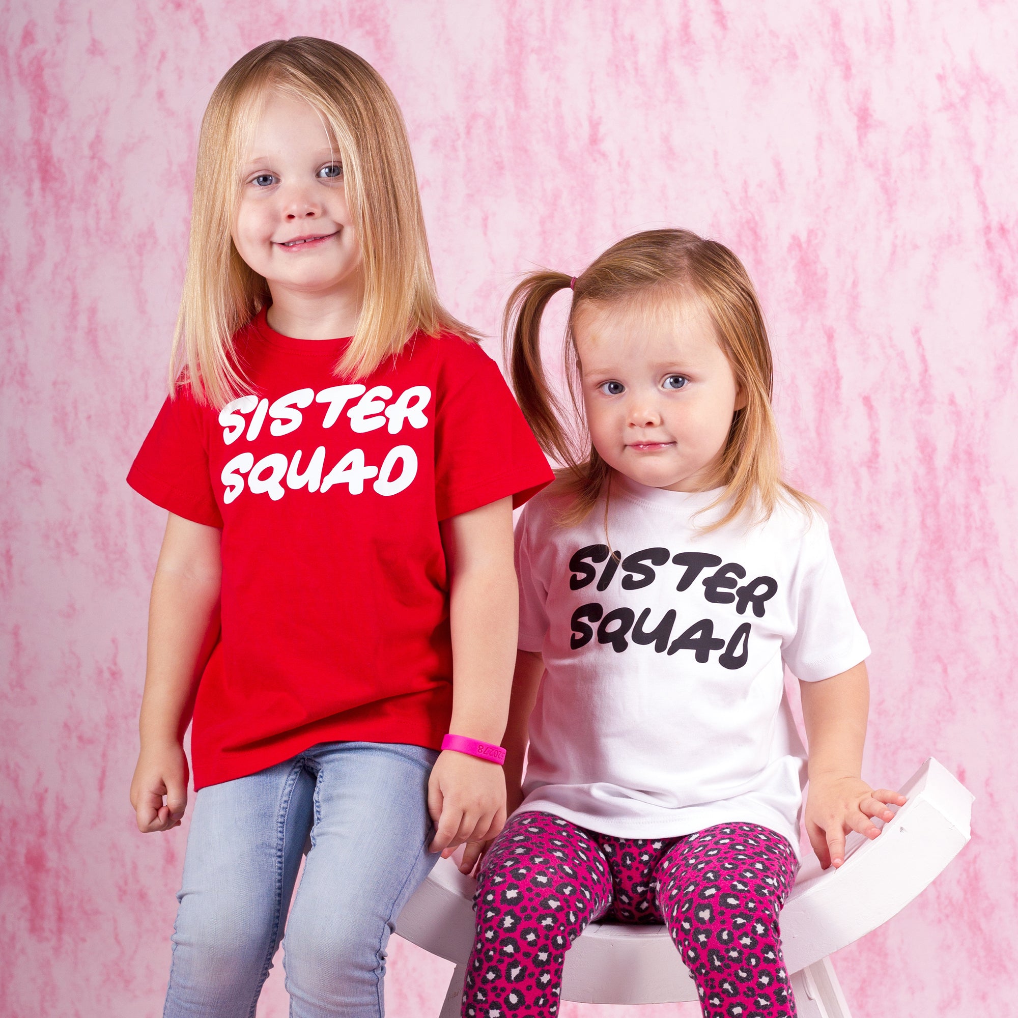 'Sister squad' kids shortsleeve shirt