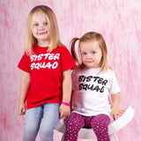 'Sister squad' baby shortsleeve shirt