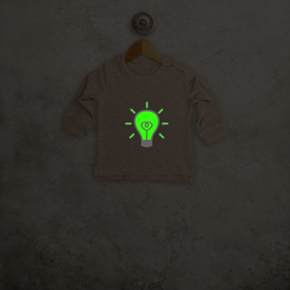 Light bulb glow in the dark baby sweater